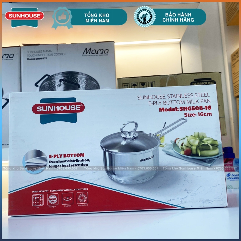 Quánh Inox 16mm Sunhouse SHG508-16